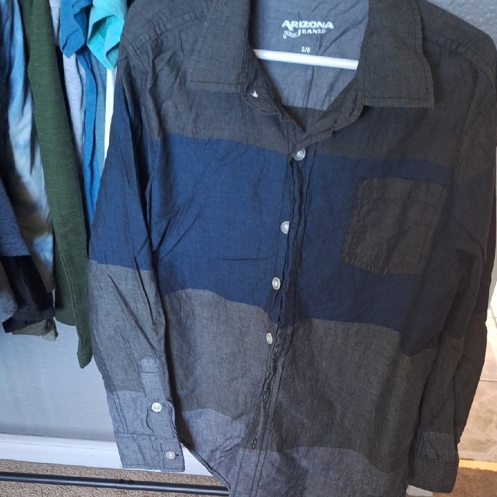 BOYS Blue and Gray Shirt